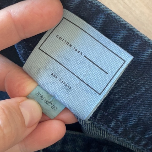 AYR Blue Denim Frayed Front Zipper Opening Mini Skirt ❤️🔥 - Picture 6 of 6